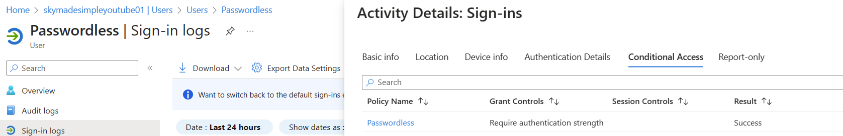 Require passwordless sign-in